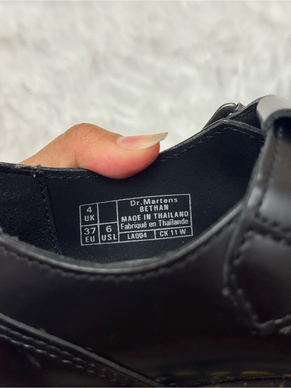 Dr. Martens Bethan Black Leather Platform Mary Janes Size 6 - US 6L